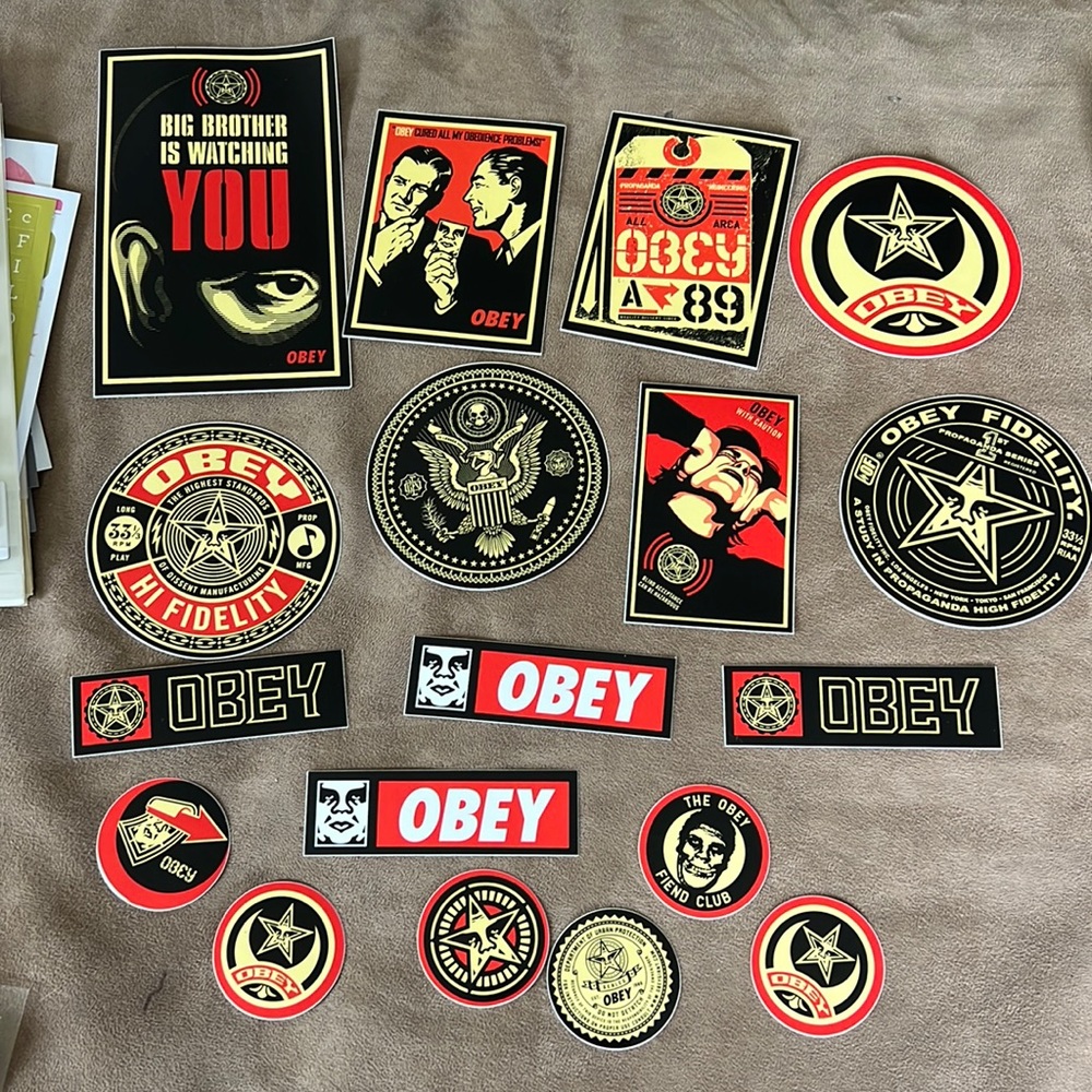 Obey the Giant stickers